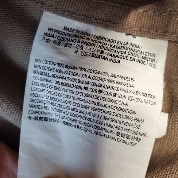 Vans Drill Chore Men's Coat Size Large Khaki Black Corduroy Collar - Picture 5 of 9